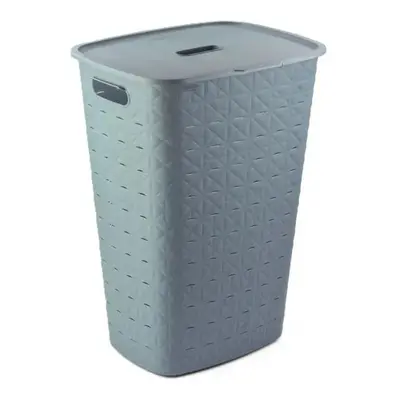 Koš na špinavé prádlo LAUNDRY HAMPER 56L, modrý