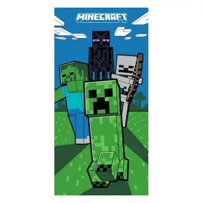 Carbotex osuška Minecraft Mobi Útočí 70x140 cm