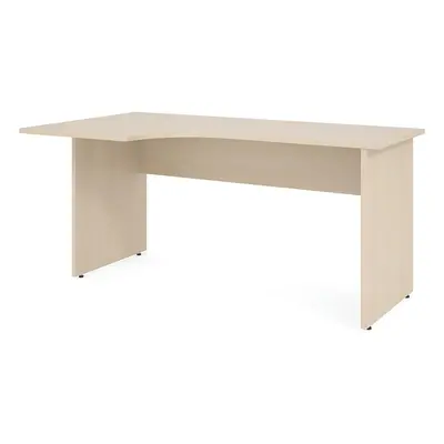 Ergonomický stůl Impress 160 x 90 cm, levý, javor