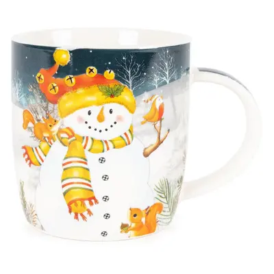 Porcelánový hrnek Xmas Snowman, 370 ml