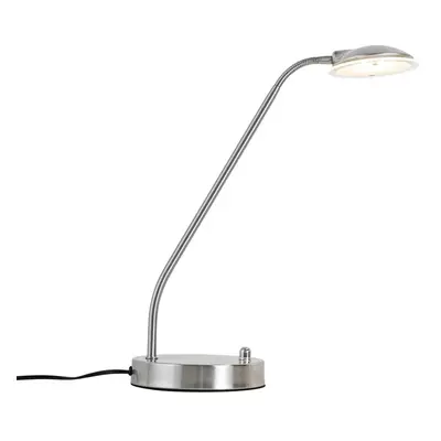 Moderní stolní lampa ocelová včetně LED - Eva