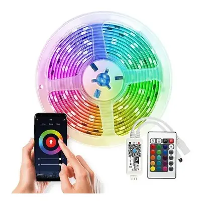 SOLIGHT Wifi Smart LED světelný pásek, RGB+CCT, 5m, adaptér, dálkový ovladač