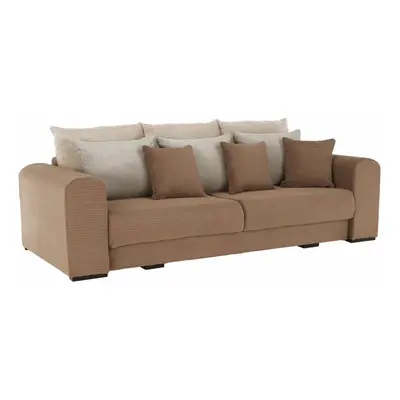 Extra prostorná pohovka, světlehnědá / béžová / krémová, Gilena BIG SOFA