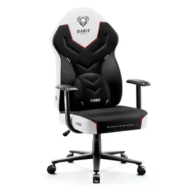 Herní židle Diablo X-Gamer 2.0 Normal Size: černo-bílá Diablochairs