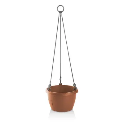 Gardenico Samozavlažovací závěsný květináč Marina terakota, pr. 30 cm