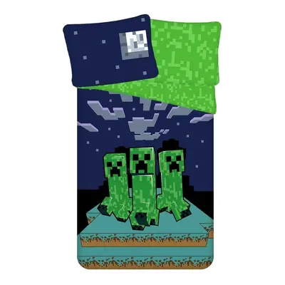 Jerry Fabrics Bavlněné povlečení Minecraft Sssleep Tight, 140 x 200 cm, 70 x 90 cm