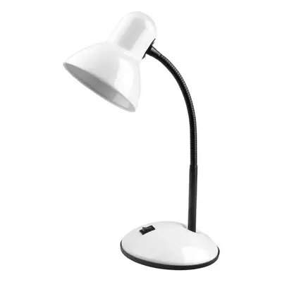 Stolní lampa se závitem E27, bílá