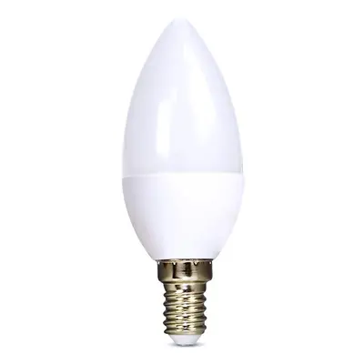 SOLIGHT LED žárovka svíčka matná C37 4W, E14, 3000K, 340lm