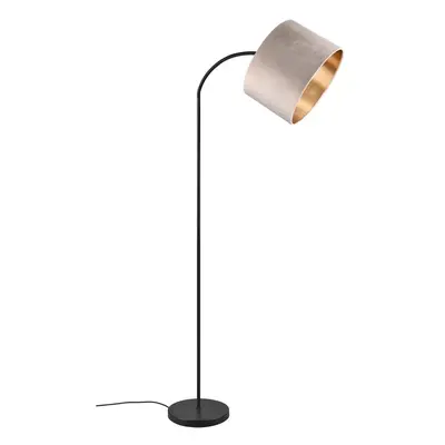 Černo-béžová stojací lampa (výška 205 cm) Julieta – Trio