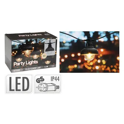 Venkovní LED párty řetěz Marco, 4,5 m, 10 LED filament, IP 44