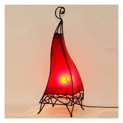 Orientální rohová lampa Ibis 60cm červená