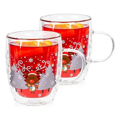 4Home Termo sklenice Mug Reindeer Hot&Cool 270ml, 2 ks