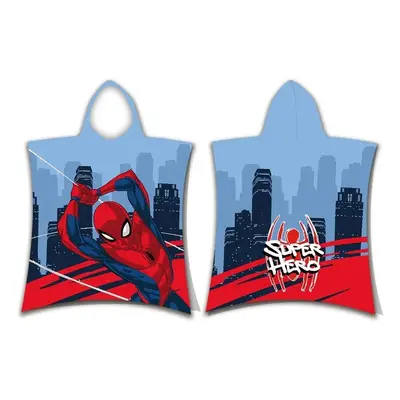 Jerry Fabrics plážová osuška pončo Spider-man Super hero 50x115 cm