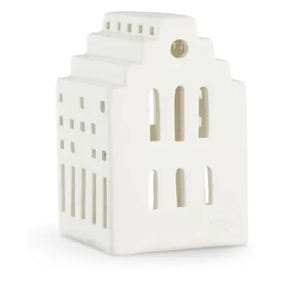 Bílá keramická lucerna Kähler Design Long Church, výška 10 cm