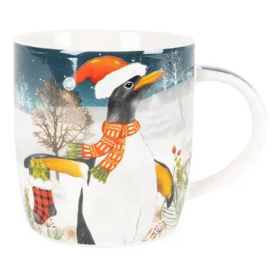 Porcelánový hrnek Xmas Penquin, 370 ml