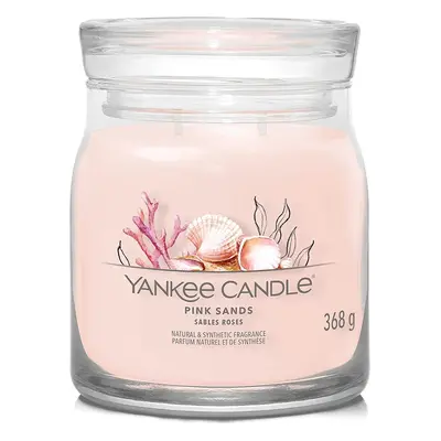 Yankee Candle vonná svíčka Signature ve skle střední Pink Sands 368g