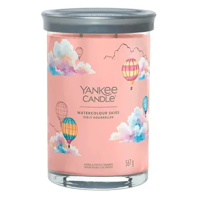 Yankee Candle vonná svíčka Signature Tumbler ve skle velká Watercolour Skies 567g