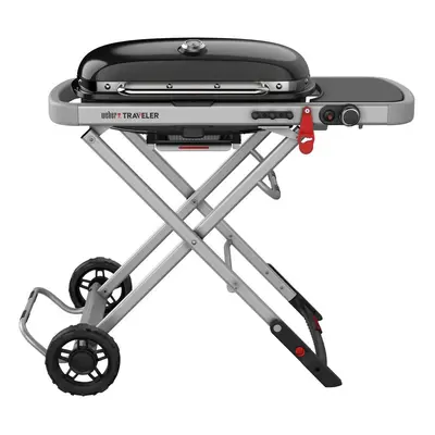 Weber Traveler Plynový gril, 1 hořák, grilovací plocha: 63,5 × 34,3 cm, 3,8 kW