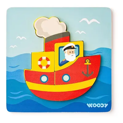 Woody Puzzle Baby Lodička