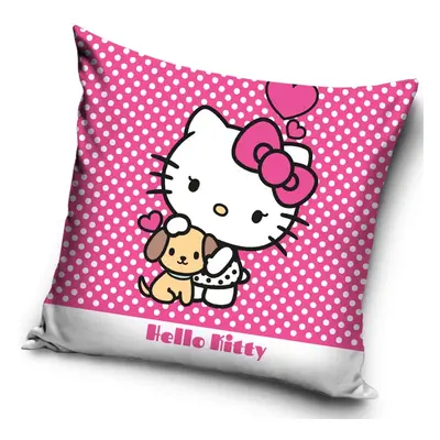 Velurový povlak na polštář HELLO KITTY40x40cm