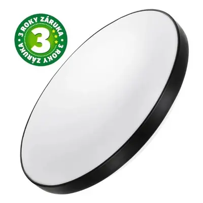 Prémiové led stropní svítidlo Amelia 35cm 18W 1600lm denní, černý okraj, 3 roky