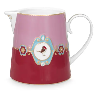 Pip Studio Love Birds Medallion džbán 900ml, červeno-růžová