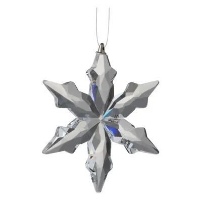 Skleněná závěsná ozdoba hvězda Snowflake - 7*1*8 cm