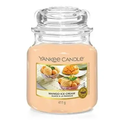 Yankee Candle vonná svíčka Classic ve skle střední Mango Ice Cream 411 g