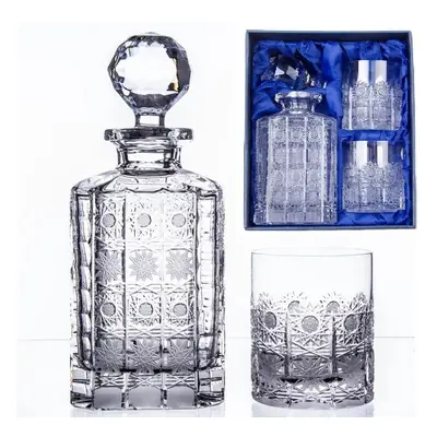 Onte Crystal Bohemia Crystal ručně broušený whisky set 500pk 1+2