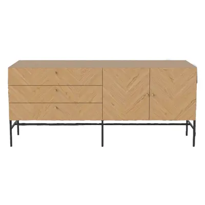 Výprodej Bolia designové komody Luxe Sideboard - dub přírodní, mosazné úchytky