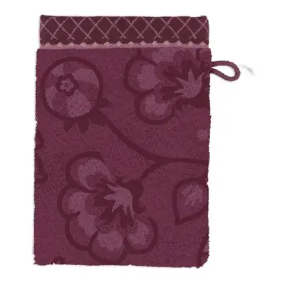 Pip Studio Jasmine Jacquard froté žínka 16x22cm, tmavě růžová