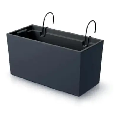 PROSPERPLAST Závěsný truhlík - URBI CASE W Rozměr: 39,5x18,5 cm, Barva: antracit