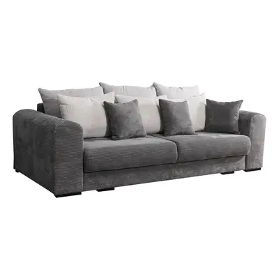 Extra prostorná pohovka, šedá / světle / béžová, GILEN BIG SOFA