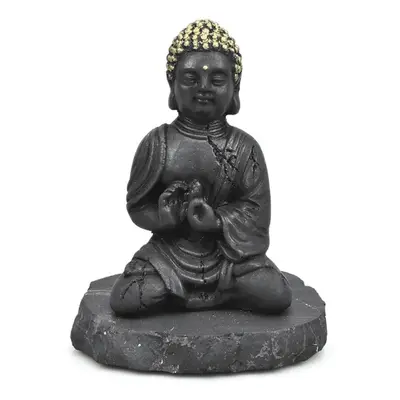 Milujeme Kameny Šungit - Buddha zlatá hlava - soška Feng shui