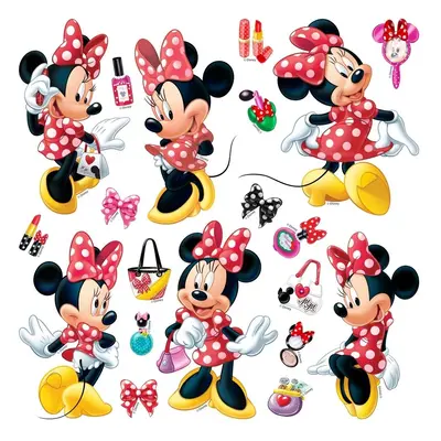 Samolepicí dekorace Minnie Mouse, 30 x 30 cm