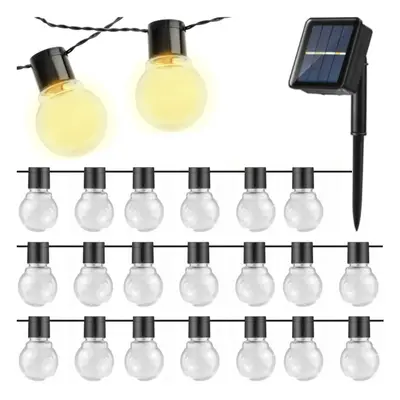 BERGE Solární lampa 5m + 20 žárovek Garden Solar IP44 Venkovní