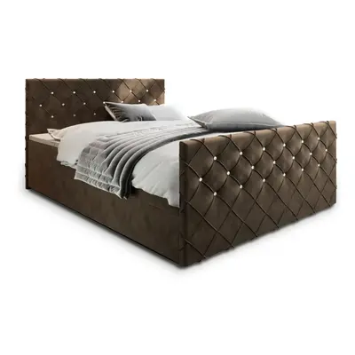 Expedo Čalouněná postel boxspring MINDY, 160x200, magic velvet 2205