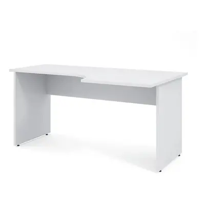 Ergonomický stůl Impress 160 x 90 cm, pravý, bílá