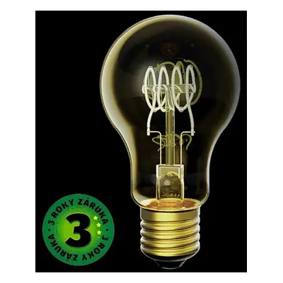 Prémiová designová retro LED žárovka E27 4,5W 400lm EXTRA TEPLÁ filament ekv. 35W 3 roky