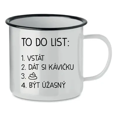 TO DO LIST: BÝT ÚŽASNÝ - bílý plecháček 350 ml