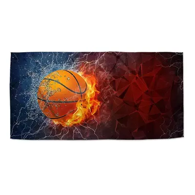 Sablio Ručník Basketbalový míč - 70x140 cm