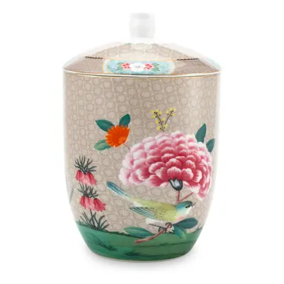 Pip Studio Blushing Birds skladovací dóza 1,5l, khaki