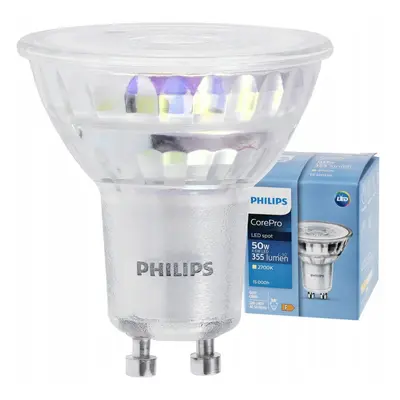 LED žárovka Philips GU10 - 4,6W - 355 Lm 36° - teplá bílá - CorePro Premium