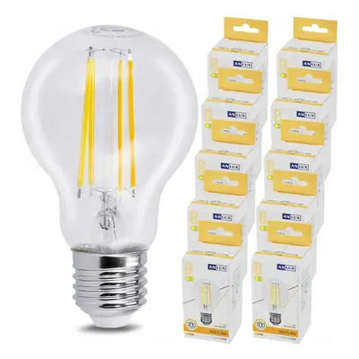 Anlux 10x LED žárovka E27 - 8W - 1120lm - teplá bílá