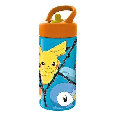 Sportovní láhev na pití Pokémon s brčkem - 410 ml