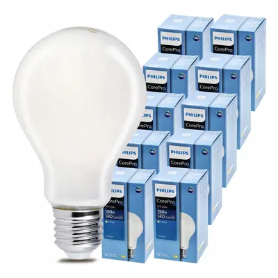 10x LED žárovka Philips E27 - 17,5W - 2452lm - 2700k Corepro Premium