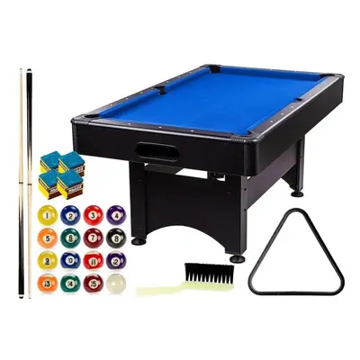 GamesPlanet® 2303 Kulečníkový stůl pool billiard kulečník s vybavením, 6 ft