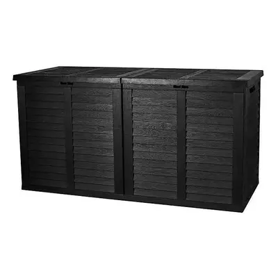 Zahradní box úložný XXL, plast, antracitový, 155 × 66 × 80 cm