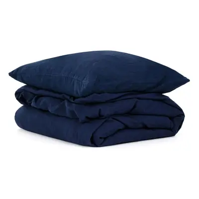 Tom Linen Lněné povlečení Navy Washed Velikost: 140x220, 70x50