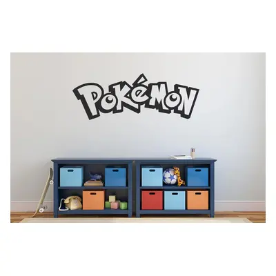 Lepy.cz Samolepka na zeď Pokémon Velikost (šířka x výška): 35x13cm, Barevná varianta: Světle šed